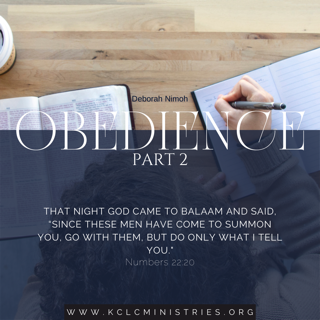 Week 28 Devotion // “Obedience Part 2”